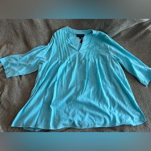 Lane Bryant light Turquoise 100% Cotton Tunic